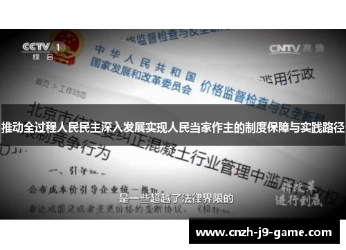 推动全过程人民民主深入发展实现人民当家作主的制度保障与实践路径