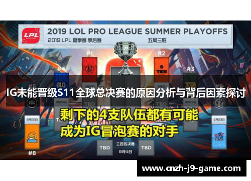 IG未能晋级S11全球总决赛的原因分析与背后因素探讨
