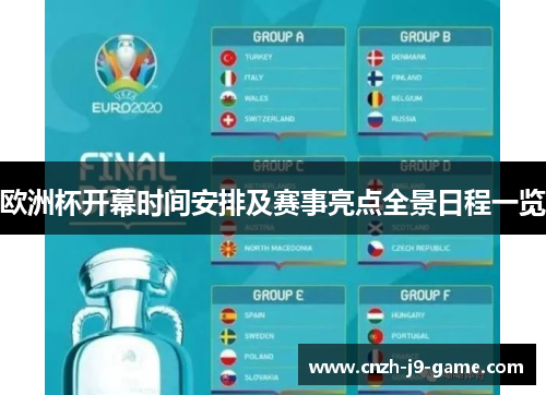 欧洲杯开幕时间安排及赛事亮点全景日程一览